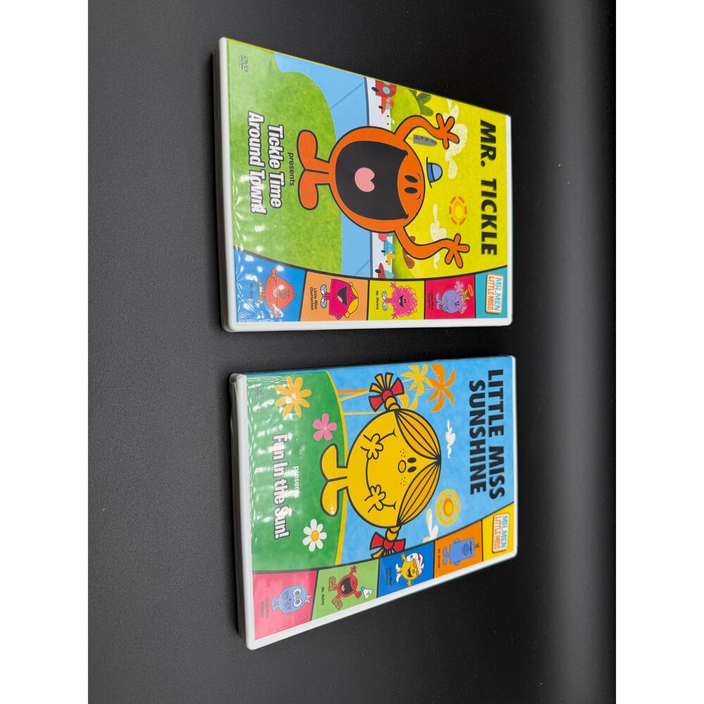 Mr Tickle Around Town & Little Miss Sunshine Fun In The Sun DVDs Lot of 2 Mr Men